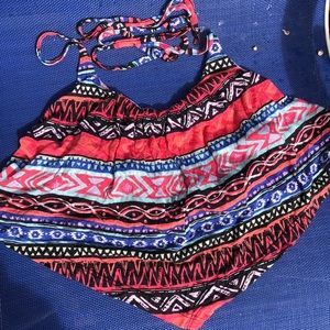 Charlotte Russe tribal crop top